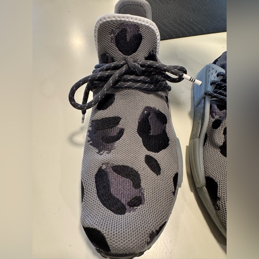 Adidas NMD Hu Pharrell sneakers. Grey and black animal print. - Picture 8 of 14